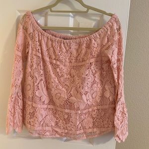 Strapless Lace Long Sleeve
